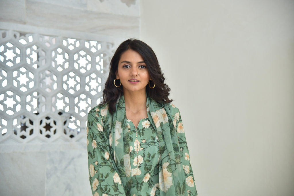 Green Floral