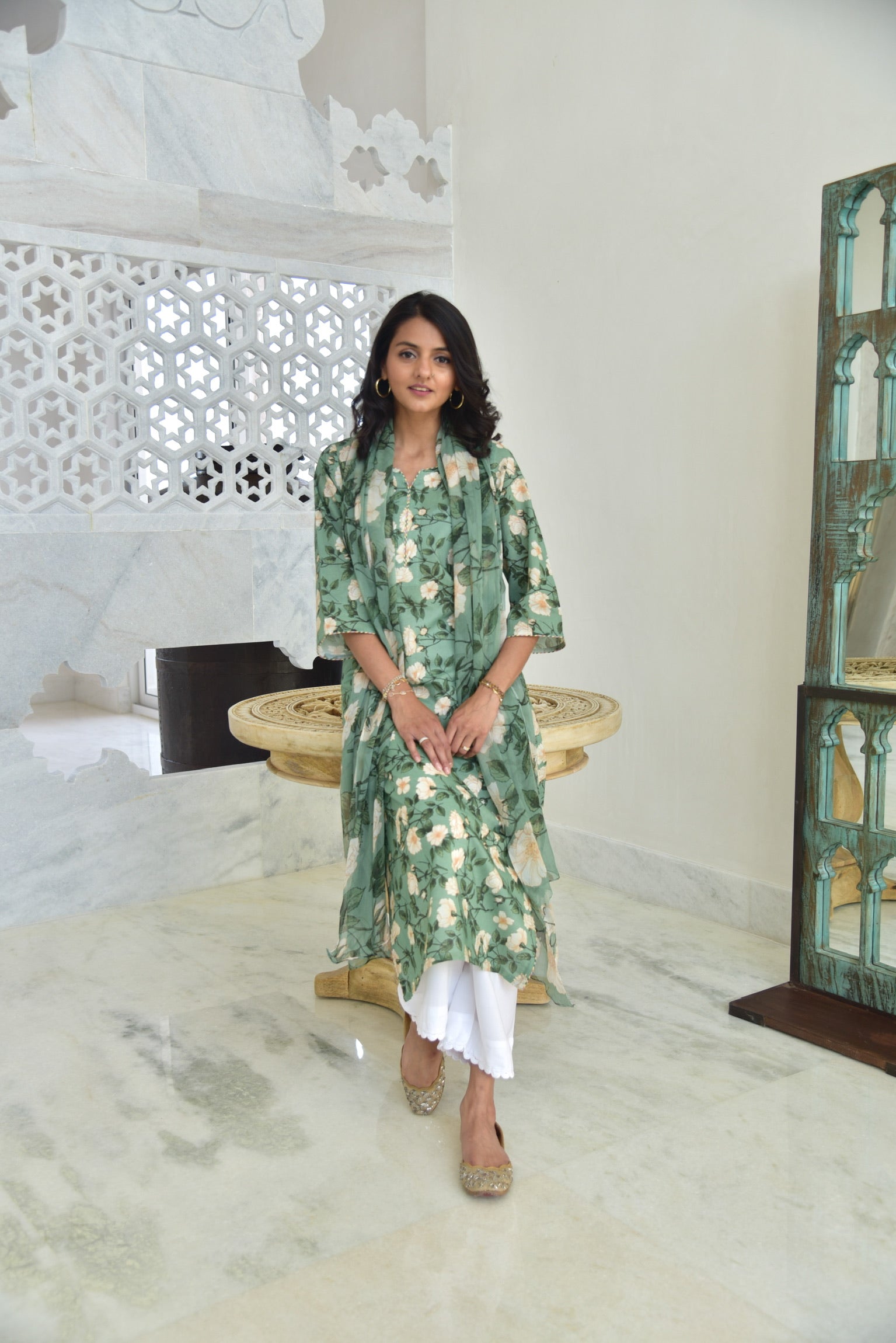 Green Floral
