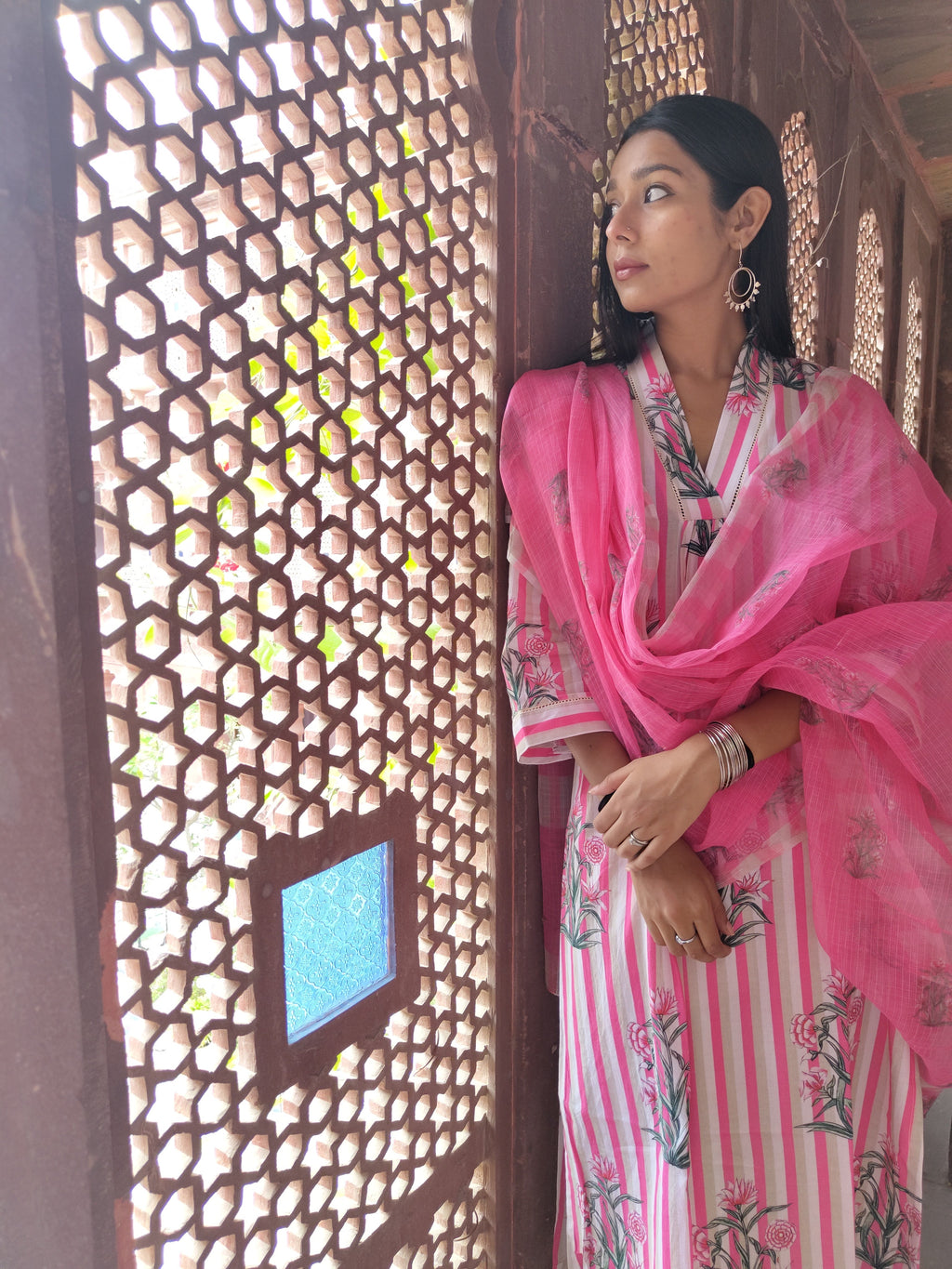 Mughal Pink Striped