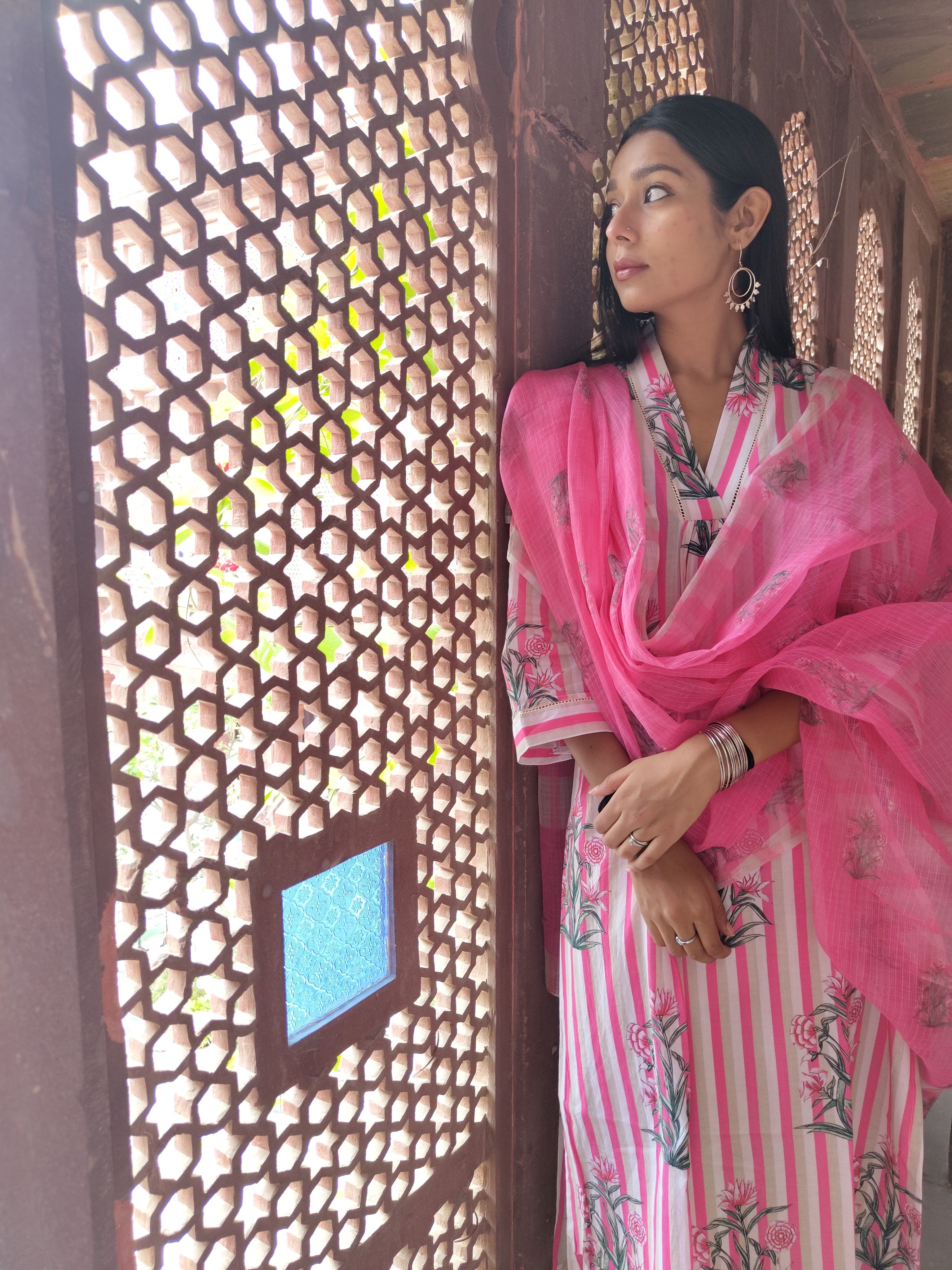 Mughal Pink Striped