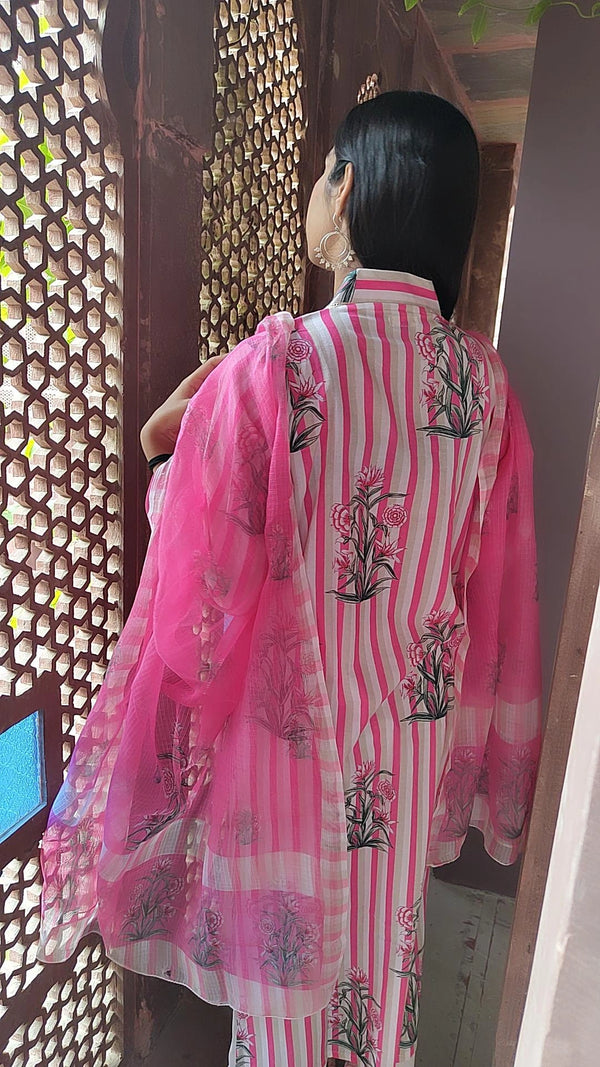 Mughal Pink Striped