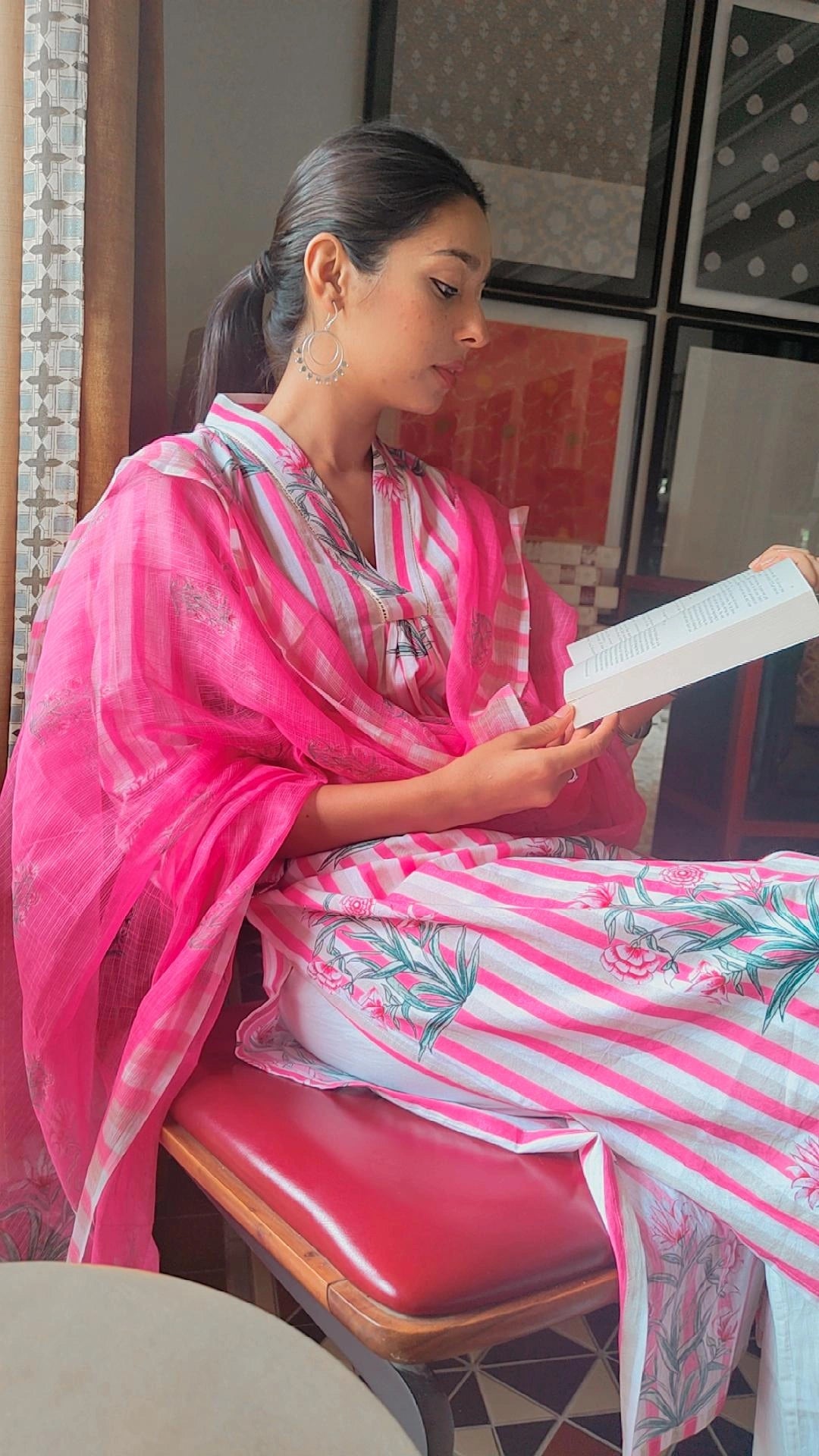 Mughal Pink Striped
