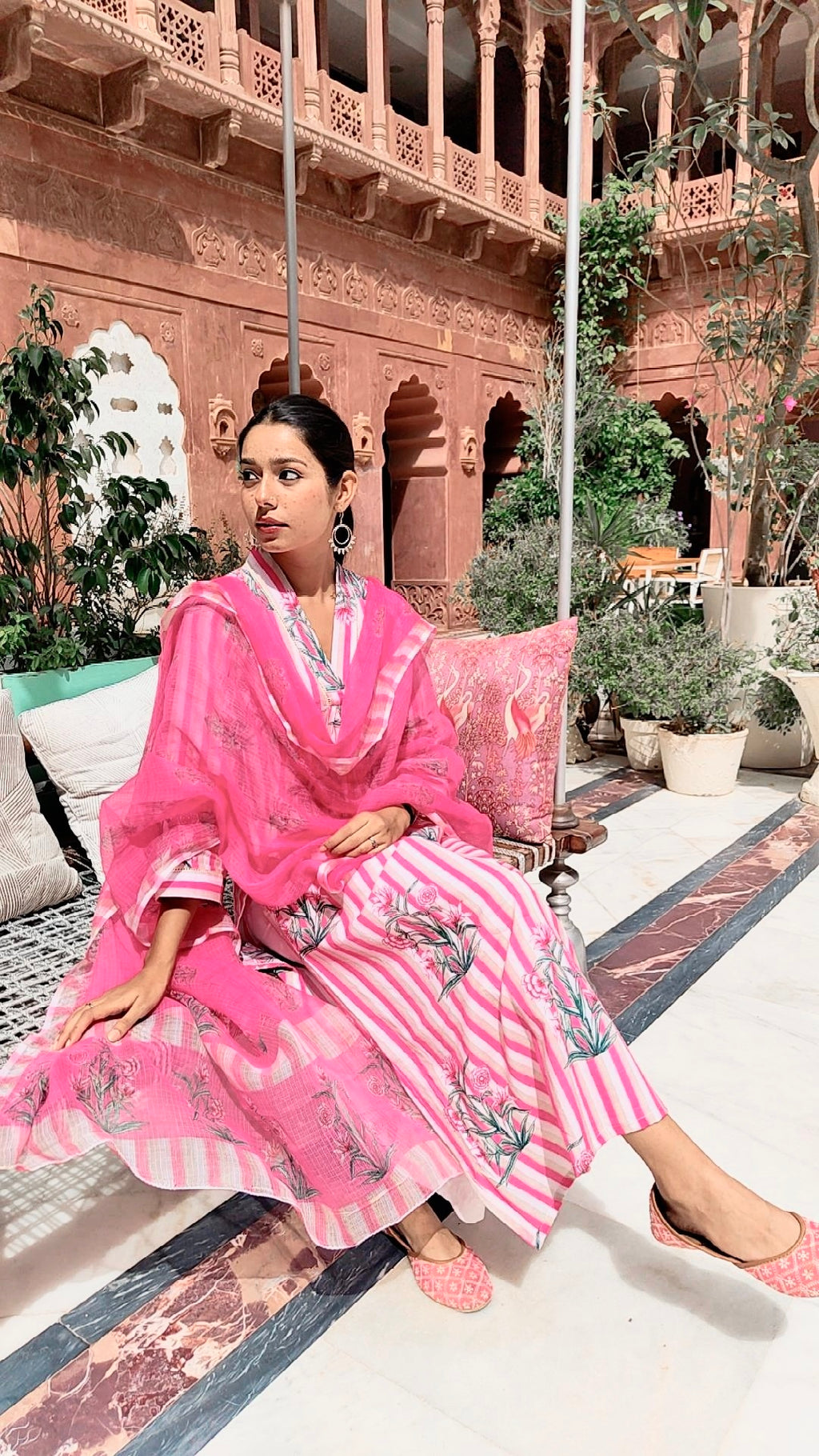 Mughal Pink Striped