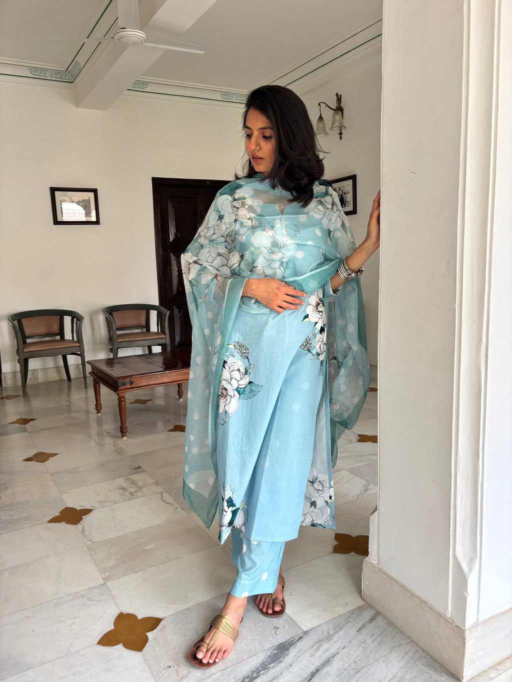 Blue Polka