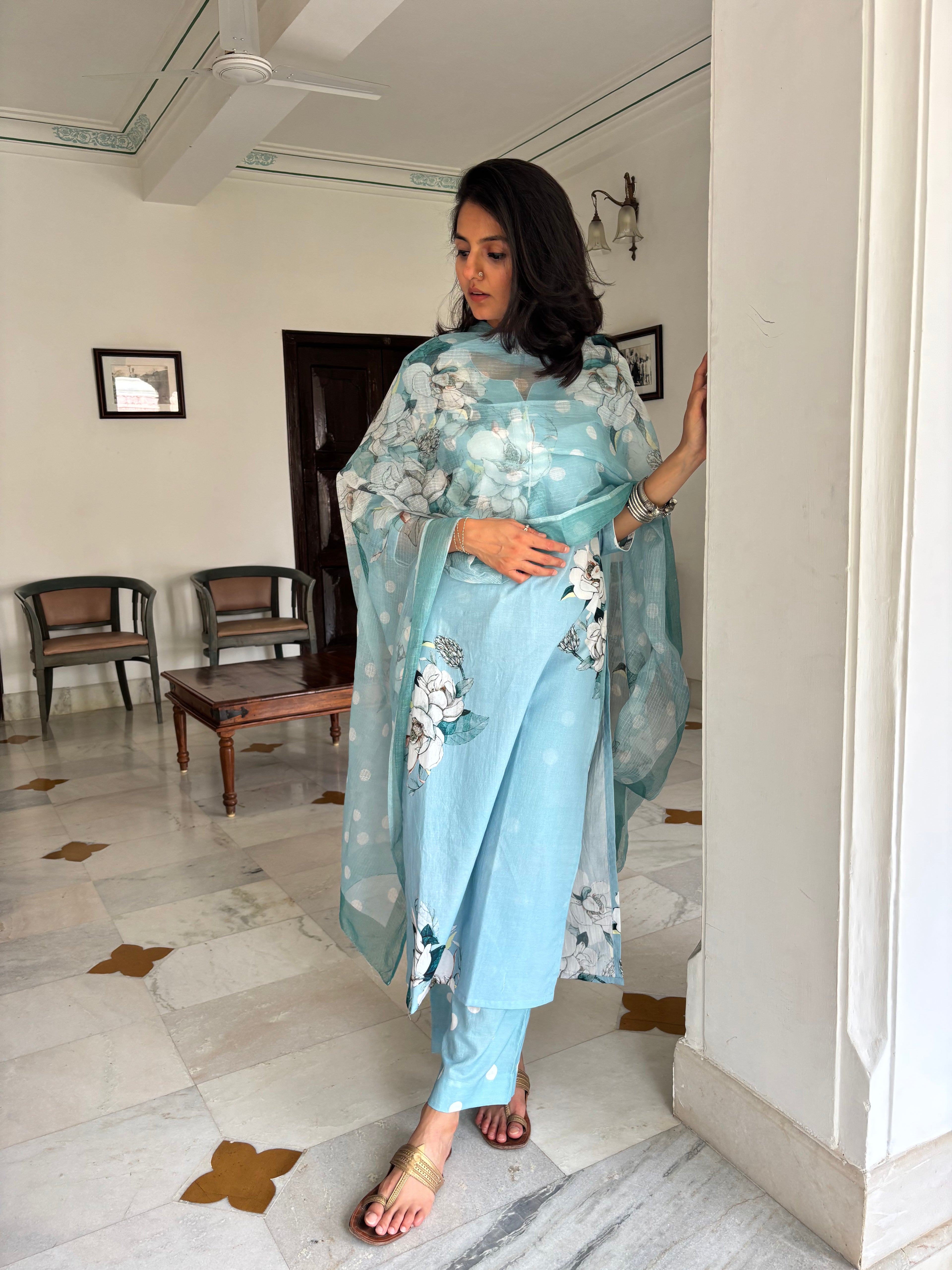 Blue Polka