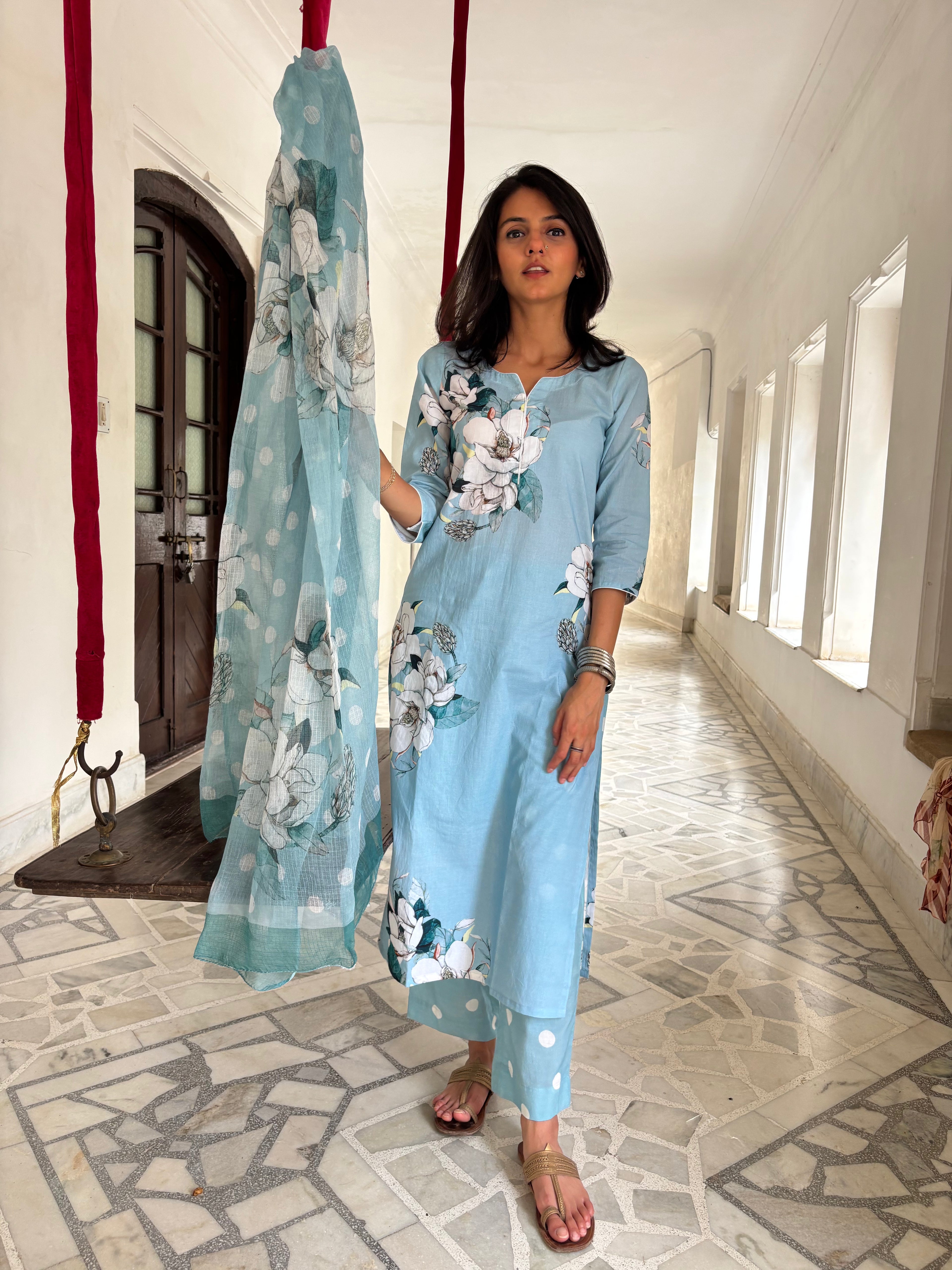 Blue Polka